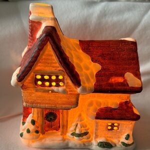 Charming Vintage Holiday Light-Up House Decoration